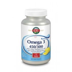 SOLARAY OMEGA 3 450 EPA / 300 DHA - 60 PERLAS - SIN GLUTEN