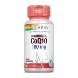 SOLARAY CO Q10 UBIQUINOL 100 MG (KANEKA®) - 30 PERLAS