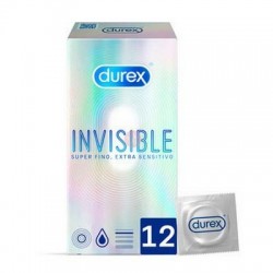 DUREX INVISIBLE EXTRA FINO EXTRA SENSITIVO PRESE 12 U