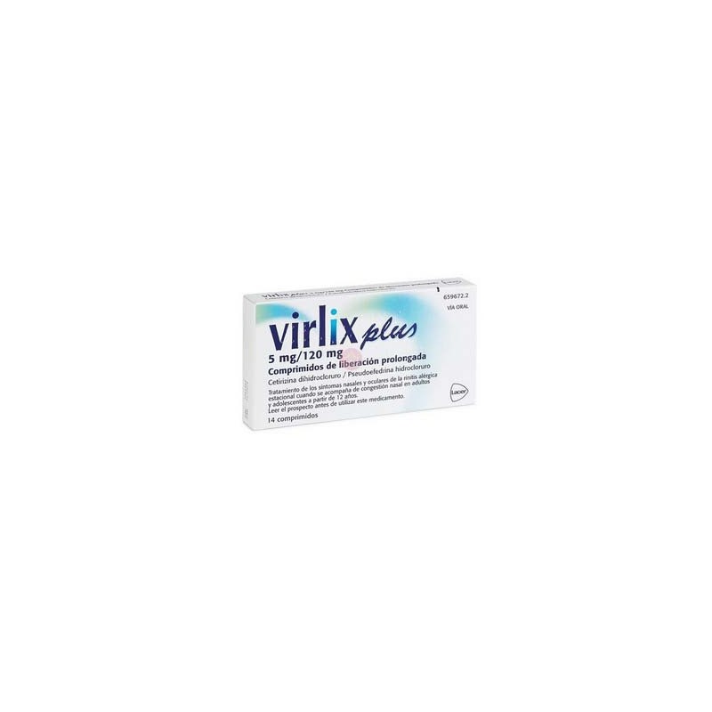 VIRLIX PLUS 5 mg/120 mg 14 COMPRIMIDOS LIBERACIO