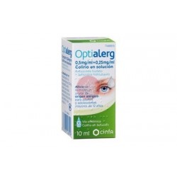 OPTIALERG 5 mg/ml + 0,25 mg/ml COLIRIO EN SOLUCI