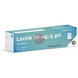 LAVIRK 50 mg/g GEL CUTANEO...
